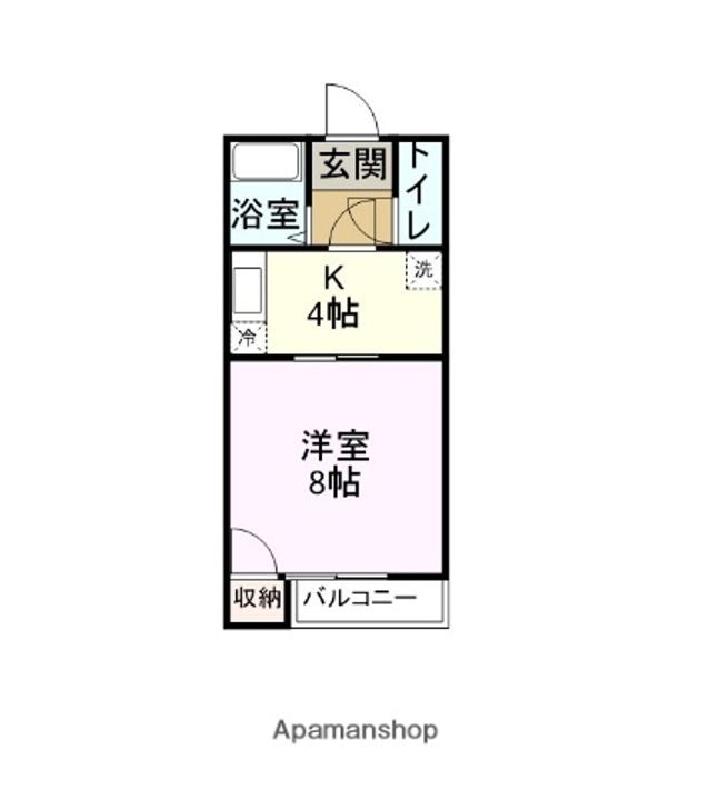 アモール新垢田Ⅰ303の間取り