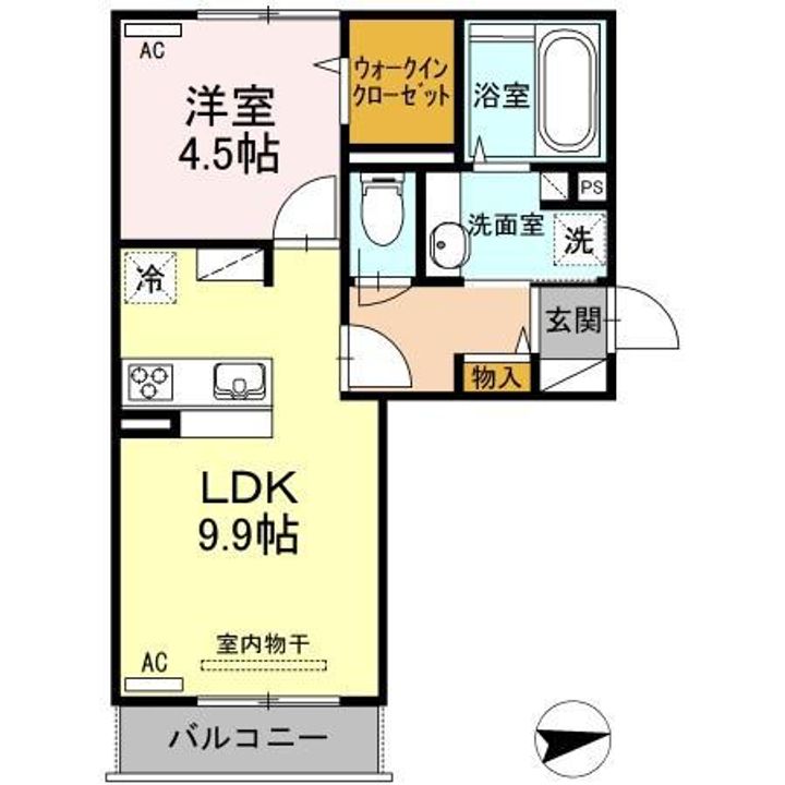 リヴェール コートの間取り