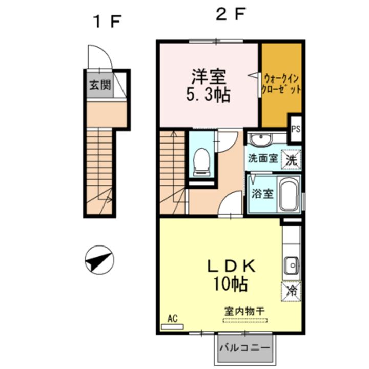 ヴィルセイン椋野 A棟の間取り