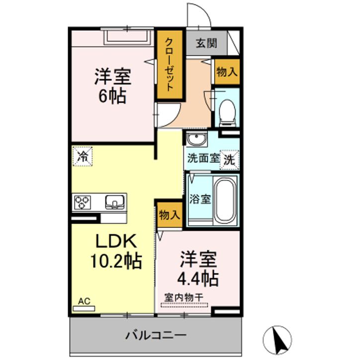 ヴィルセインビルの間取り