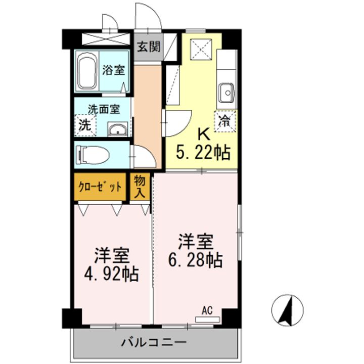 ロイヤルN 東棟の間取り