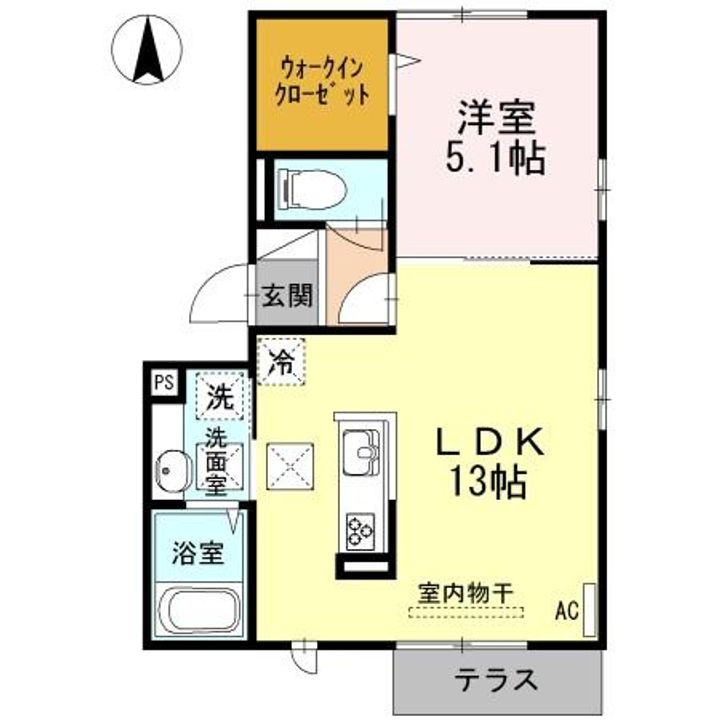 コンフォルト小月の間取り