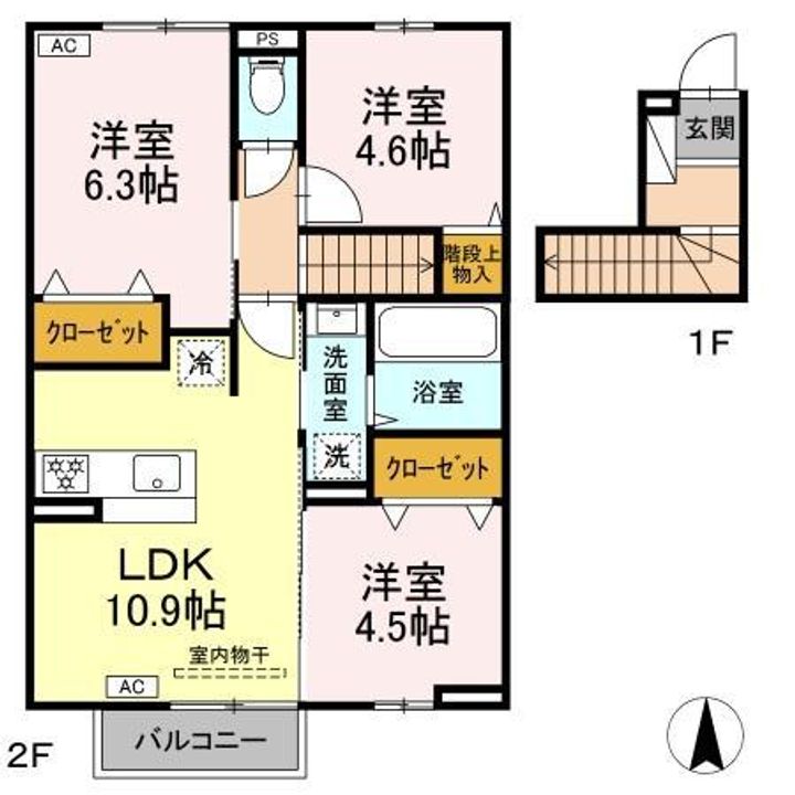 サンヴェール幡生の間取り