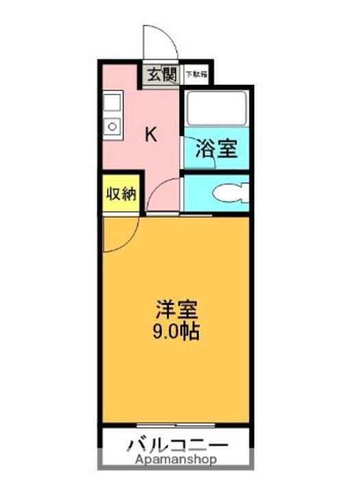 蔵本ハイツ2001307の間取り