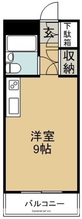 玉成ハイツ203の間取り
