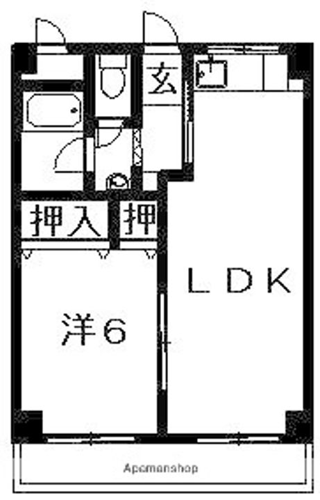 早内マンションの間取り