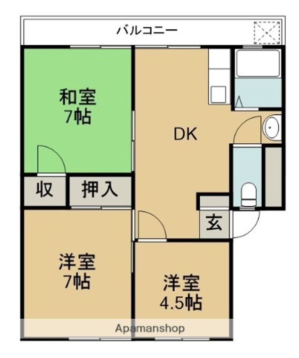 宇野ビル2号の間取り