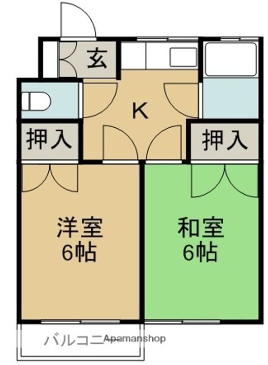 蔵本マンションの間取り