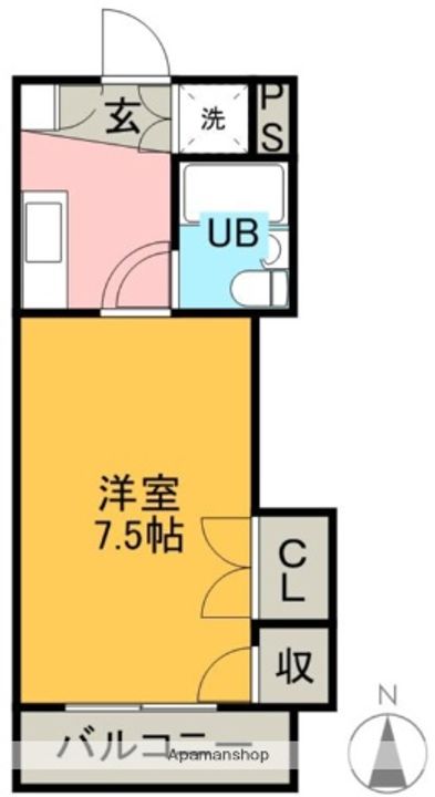 ヤングハイツ206の間取り