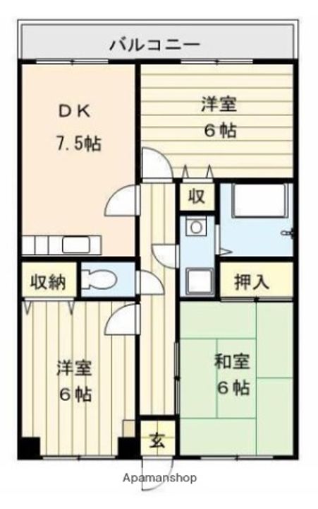 グランドアイリス307の間取り