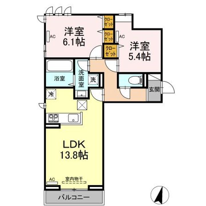 アーバンライフヒロの間取り