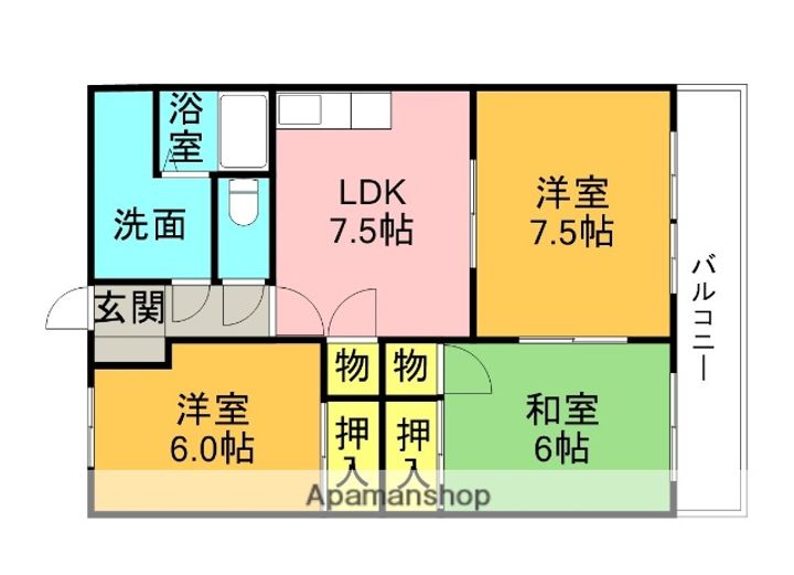 パレスヒーローの間取り