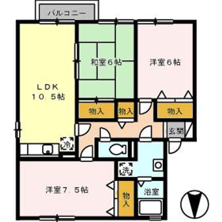 ルミエール A棟の間取り
