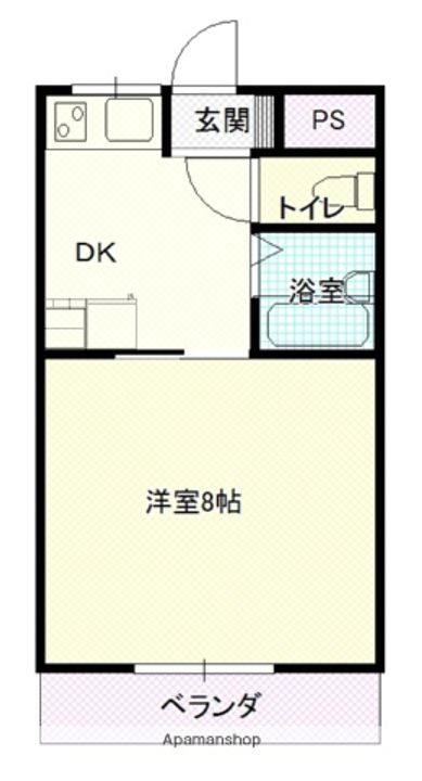 ロイヤルグレイスコーポ浅野302の間取り