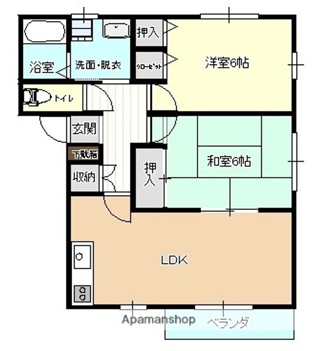 セピアコート上下島101の間取り