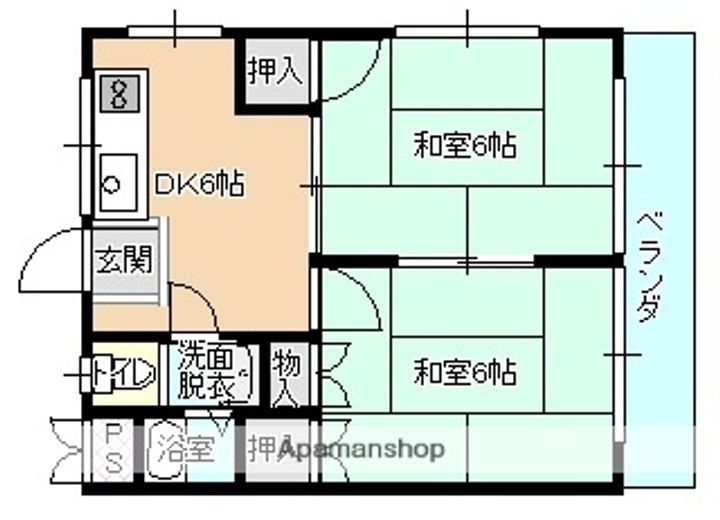 ルシェール川真田204の間取り