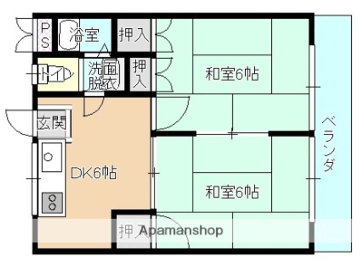 ルシェール川真田303の間取り
