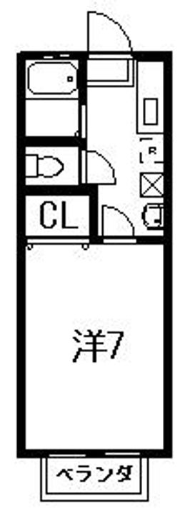 椎の宮荘203の間取り