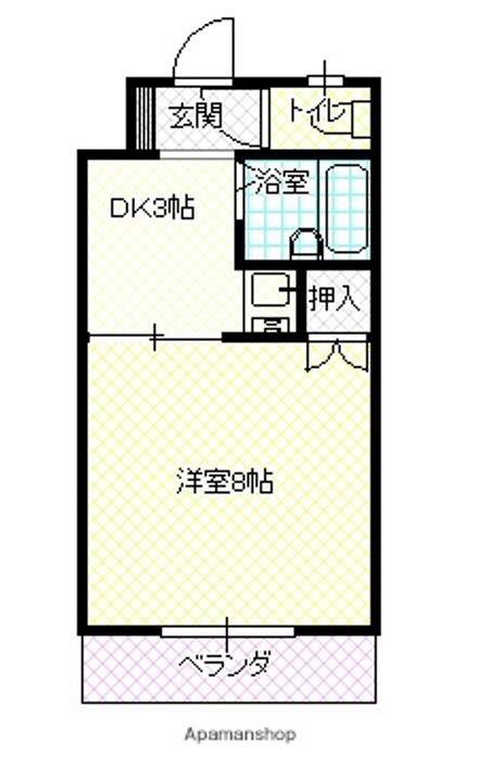 ハイツラムー202の間取り