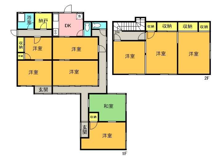 徳島県板野郡板野町那東字大道北(一戸建)の賃貸物件戸建ての間取り