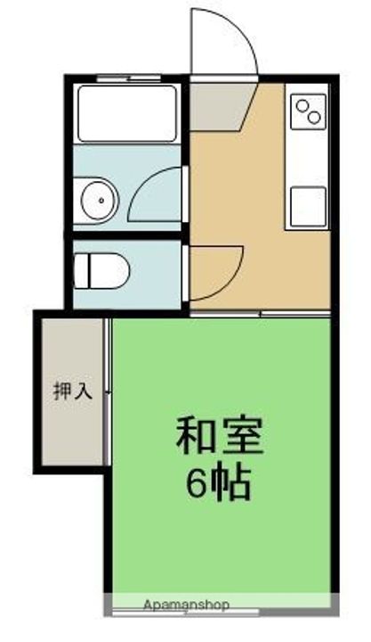 宮城アパート101の間取り
