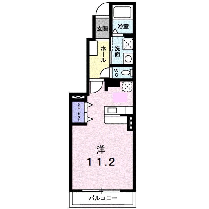 バレーフィールドⅡ107の間取り