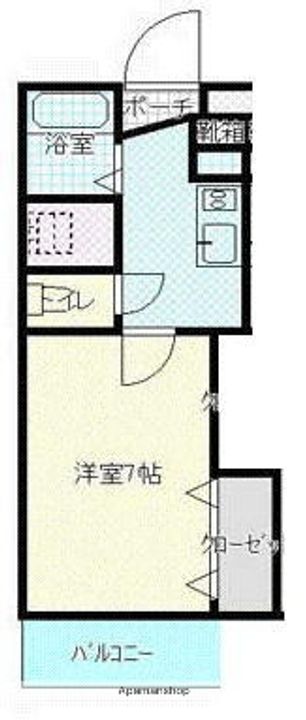 BIGBAN2202号室の間取り
