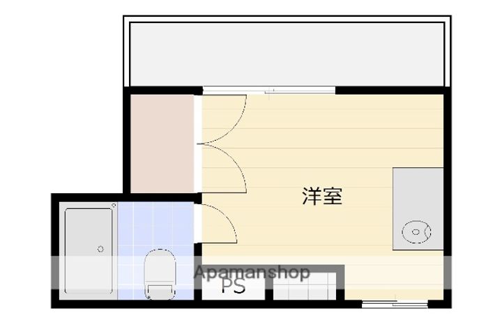 香川県高松市郷東町の賃貸マンションの間取り
