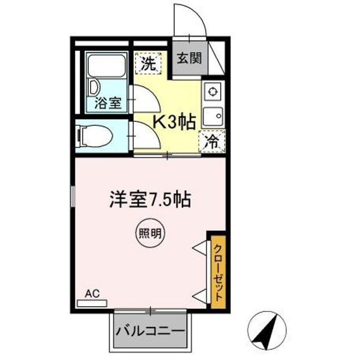 シャトル西春日 B棟の間取り