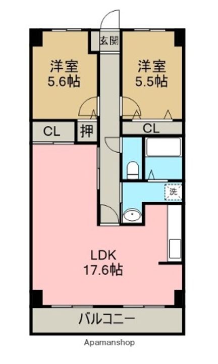 スカール新居浜の間取り