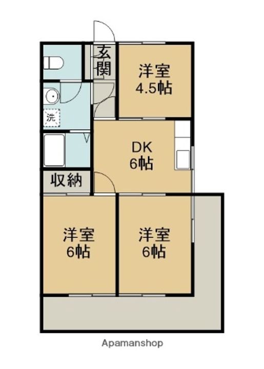 城主ハイツの間取り