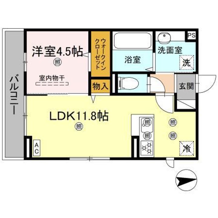 プランドール桜木の間取り