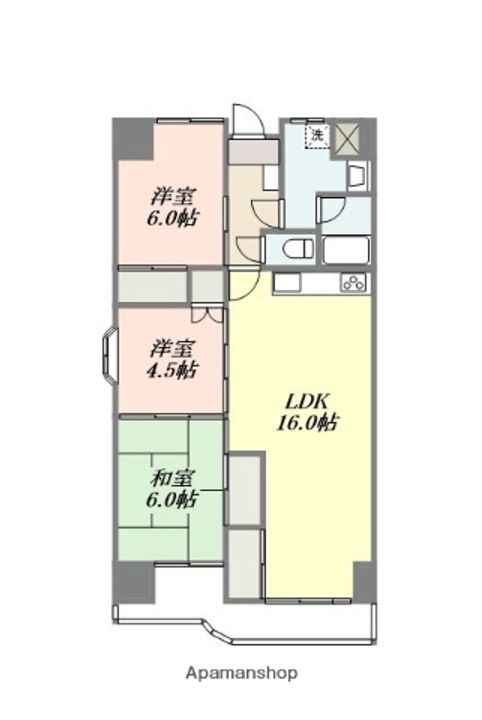 道後プラムヒルズ205の間取り