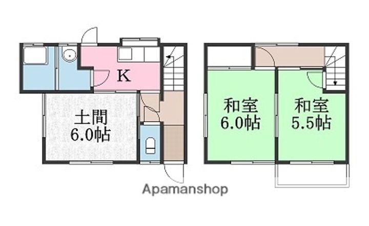 八多喜荘の間取り