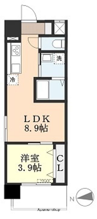 MAYFAIR KIYOMACHI PREMIUM 301の間取り