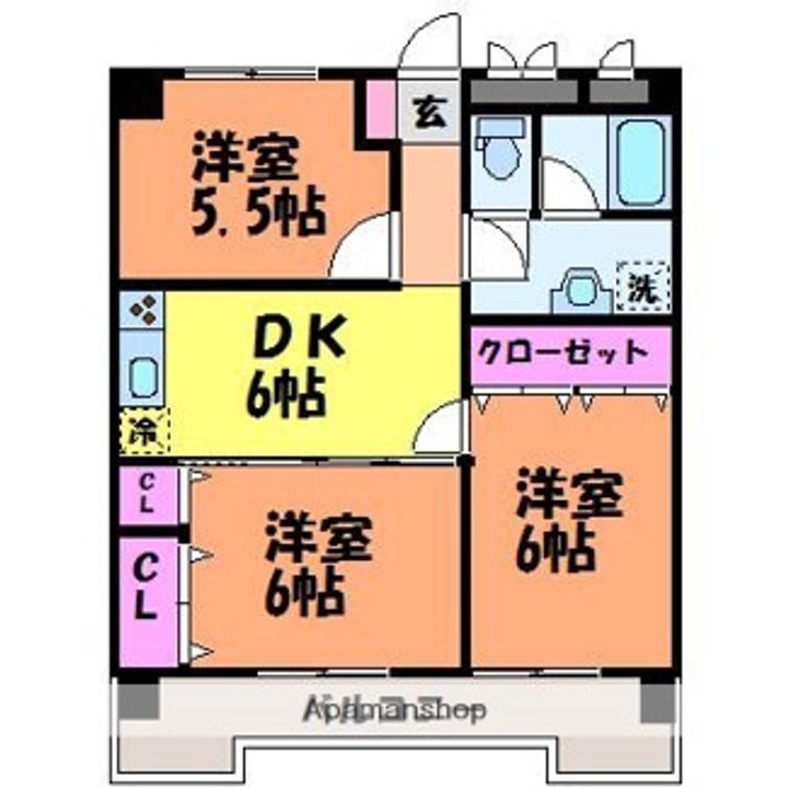 フェリオ市駅西Ⅱの間取り