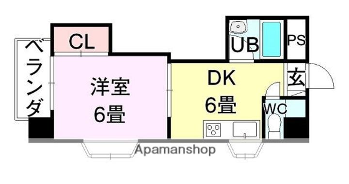 第3ゴトービル501の間取り