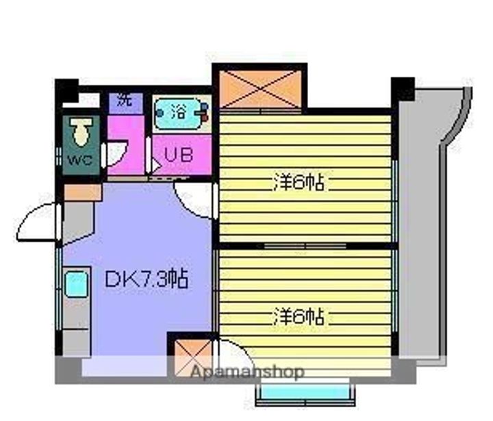 亀田ビル503の間取り