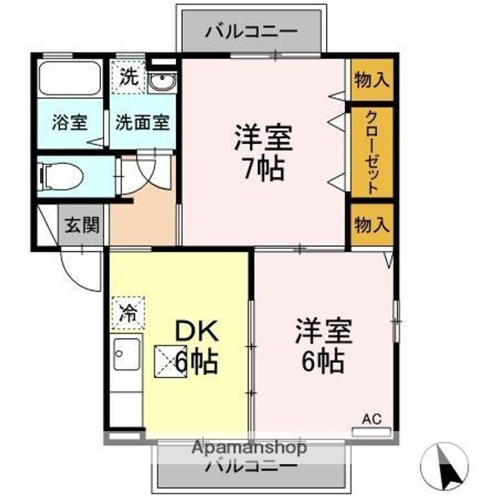 サンライズ ハイツ MKの間取り