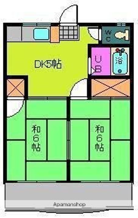 古川フラットの間取り