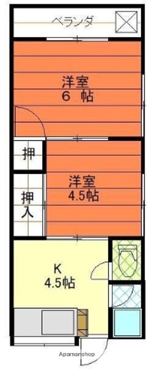 小栗荘の間取り