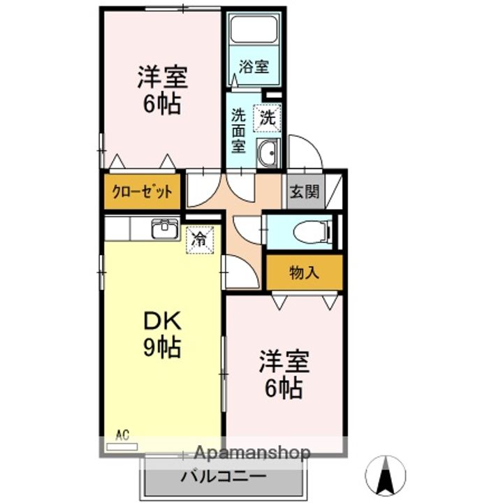 リッツハウス ASUKA A棟の間取り