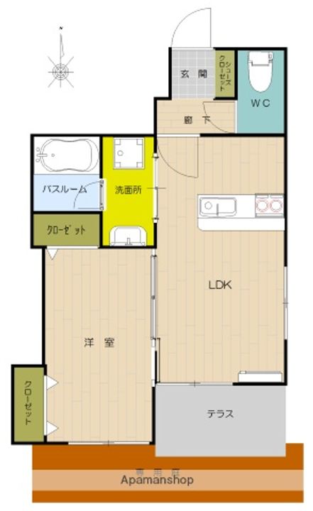 パルタージュ一里木の間取り