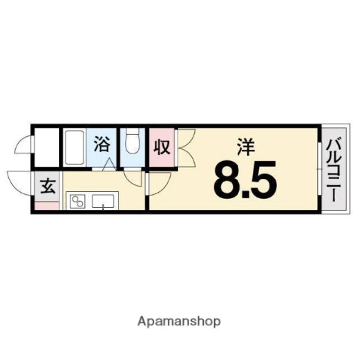 メゾンドファースト南久米403の間取り