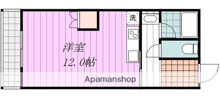 愛媛県松山市吉藤3丁目の賃貸マンションの間取り