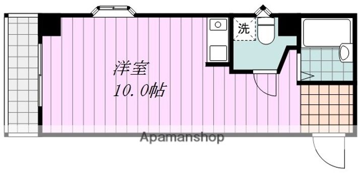 愛媛県松山市鷹子町の賃貸マンションの間取り