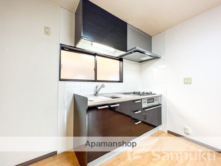 愛媛県松山市空港通2丁目の賃貸アパートのキッチン