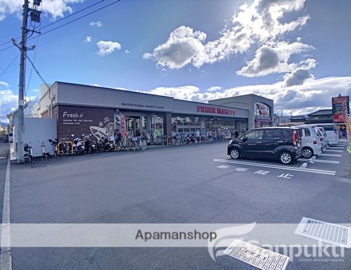 愛媛県松山市空港通2丁目の賃貸アパートの周辺