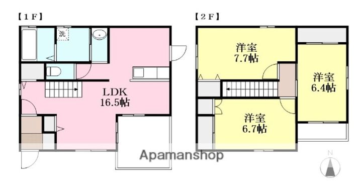 愛媛県松山市余戸東4丁目(一戸建)の賃貸物件の間取り