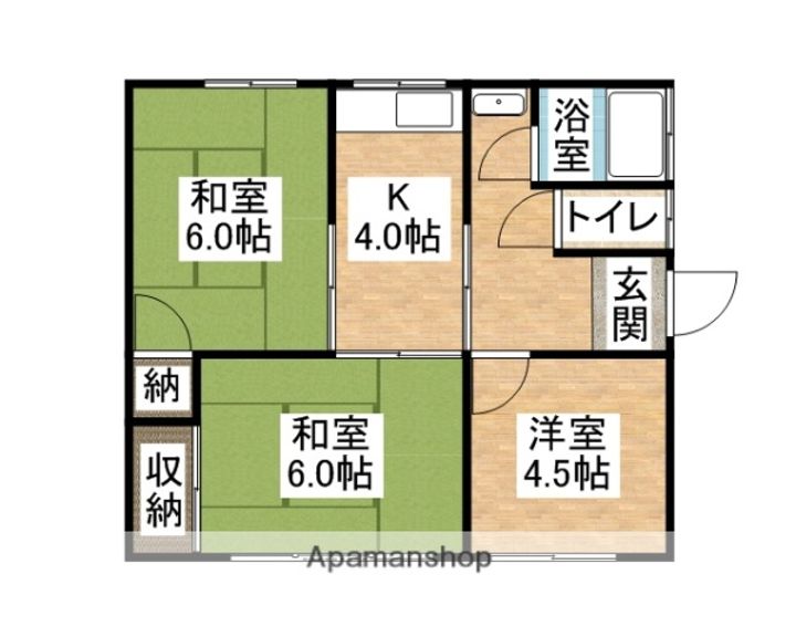 愛媛県松山市余戸中3丁目(一戸建)の賃貸物件の間取り